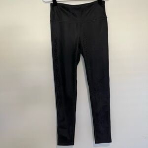 Mono B Black Snakeskin Print Leggings Medium
